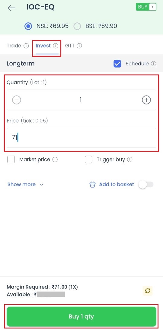 How to place a limit order in the FYERS 2.0 App?